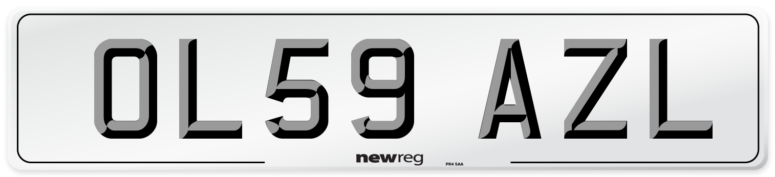 OL59 AZL Number Plate from New Reg